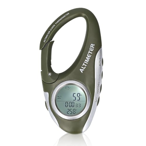 Digital Altimeter with Thermometer & Compass - Portable Weather Forecast