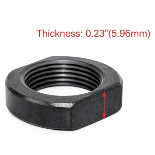 5/8-24 Black Steel Jam Nut - 2 Pieces for Muzzle Brake