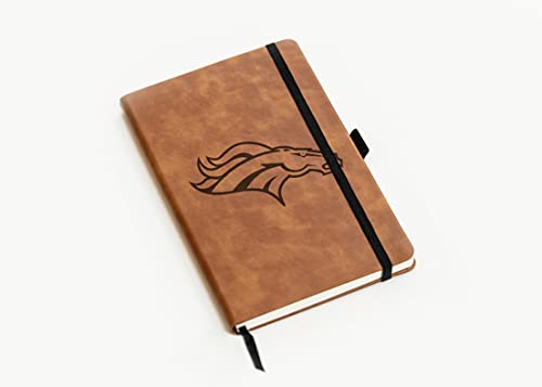 Denver Broncos Laser Engraved Notepad - 80 Pages