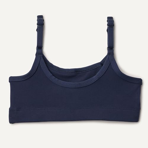 Girls' Light Support Spaghetti Strap Sports Bra - X-Small Navy