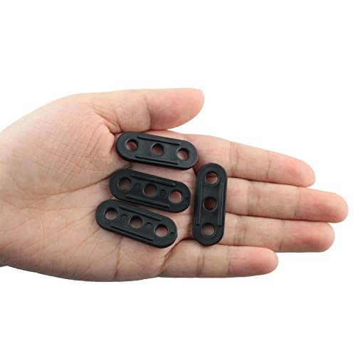 30PCS Tent Rope Adjusters - Durable Plastic Tensioners for Camping