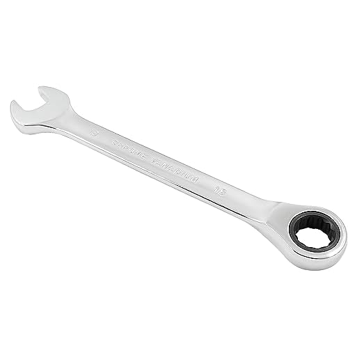 18mm Ratcheting Combination Wrench, 72 Teeth Metric Ratcheting Wrench SAE 12 Point Ratchet Box Ended Spanner Tools