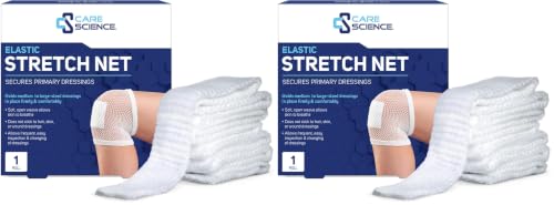 Care Science Elastic Stretch Net Medium/Large Pack of 2 - Wound Dressings Secures & Breathes