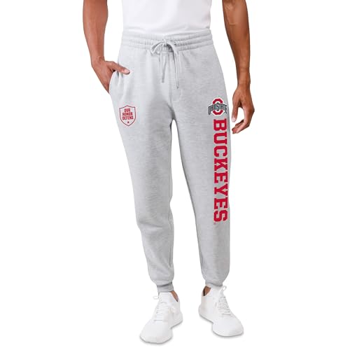 NCAA Men's Game Day Jogger Sweatpants - Ohio State Buckeyes, Large, Heather Gray