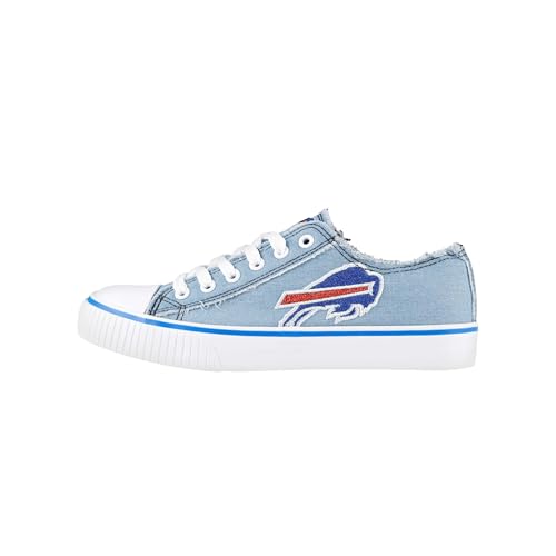 Buffalo Bills Denim Low Top Canvas Sneakers for Women