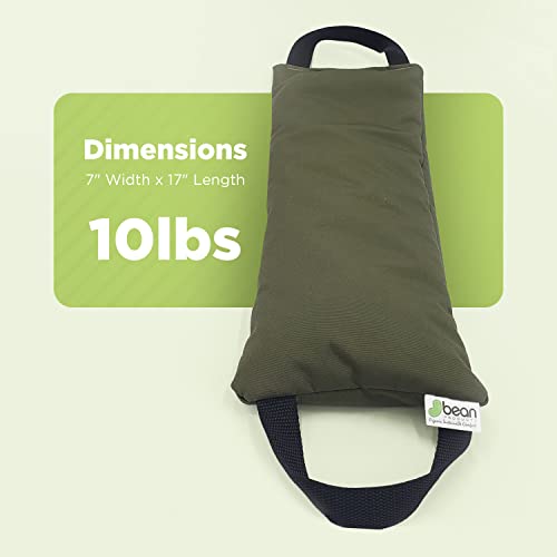 10 lbs Yoga Sand Bags - Reinforced Nylon Weight Bag - Blue