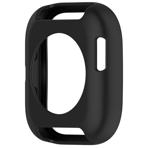 Silicone Sport Band & Case Cover for Amazfit Bip 6 - Black