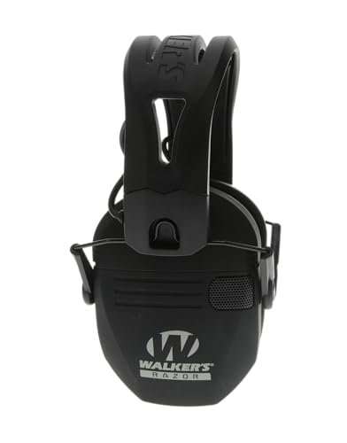 Walker's Razor Tacti-Grip Shooting Earmuffs - One Size, Black