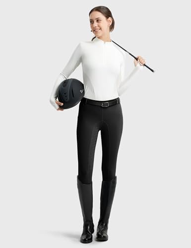 Full Seat Riding Tights with Silicon Grip - Medium, Black