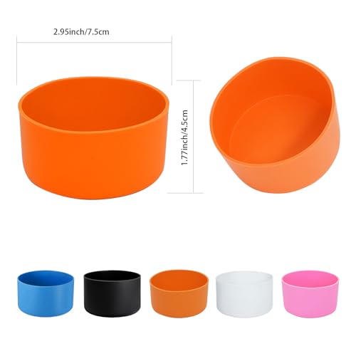 5Pcs Silicone Bottle Boot, Bottom Protector Compatible with