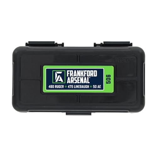 Hinge-Top Ammo Box - 50 Count for Ammo Storage and Organization
