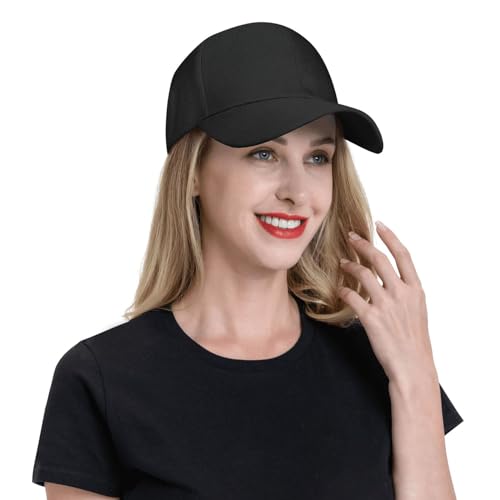 Custom Baseball Cap - Design Your Own Text & Logo - Black 1 Pcs