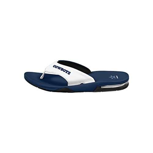 Dallas Cowboys Team Color Contour Flip Flops - Size 11-12