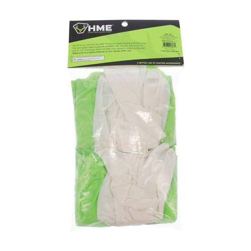 Game Cleaning Gloves - Disposable Shoulder-Length & Form-Fitting (4 Pack)