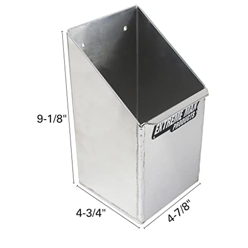 Extreme Max 5001.6091 Aluminum Fire Extinguisher Holder Storage for Enclosed Trailer, Shop, Garage, Silver
