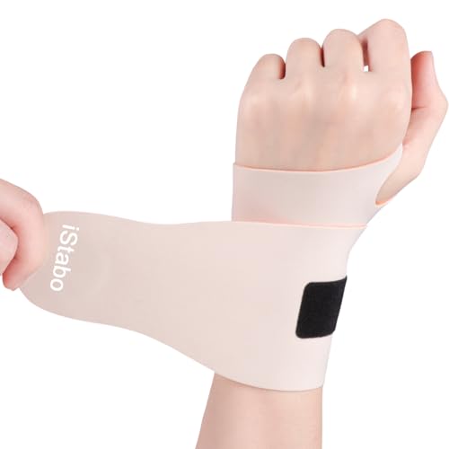 Wrist Brace Support for Carpal Tunnel Relief - Ultra Thin Elastic - Nude