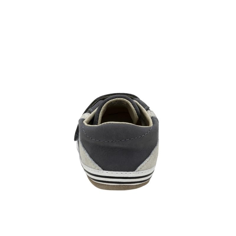 Robeez Baby Boys Grey Leather Toddler Sneakers 18-24 Months First Kicks