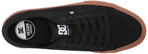 DC mens Manual Skate Shoe, Black/Gum, 9.5 US