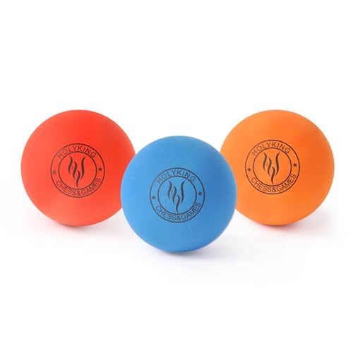 High Bounce Rubber Racquetballs - 3 Pack in Blue, Red, Orange
