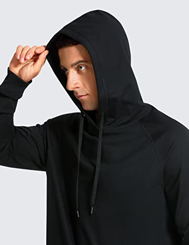 CRZ YOGA French Terry Hoodie for Women - Large Black Casual Sweatshirt