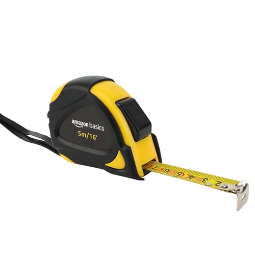 Self-Locking Tape Measure - 16-Foot (5-Meter) - Black & Yellow
