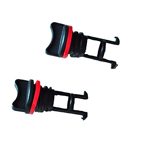 Kayak Drain Plug Kit - Durable Nylon with Red Gasket, 2 Pcs