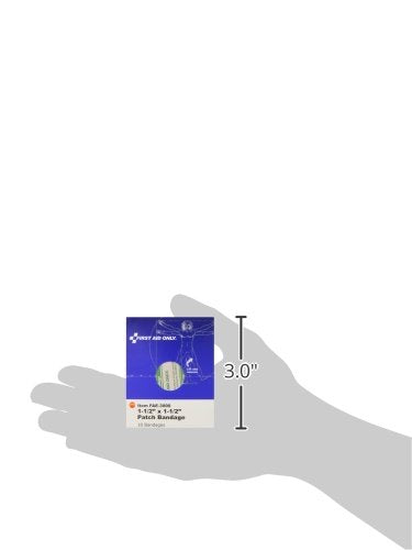 Adhesive Patch Bandages 1.5 x 1.5 Inch - 10 Count Refill Pack