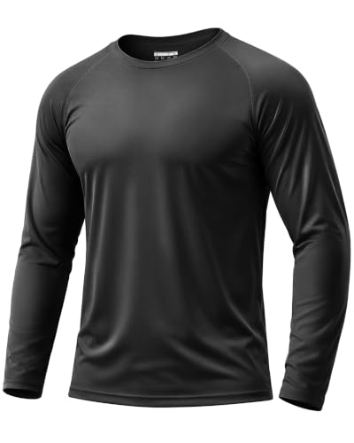 Men's Long Sleeve UV SPF 50+ Quick Dry Swim Shirt Rash Guard