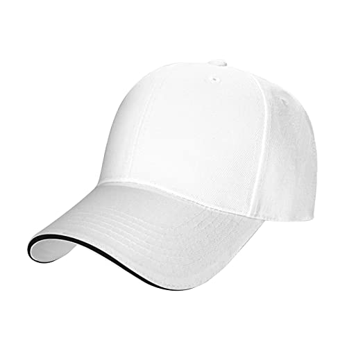 Custom White Hats for Men and Women - One Size