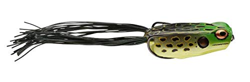 Topwater Bass Fishing Frog Lure with Weedless Hooks - Bullfrog