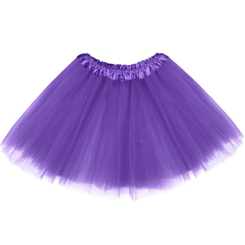 Tutu Skirt - Layered Tulle for Party Costumes - Purple