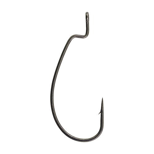 Wide Gap Live Bait Fishing Hooks - 5/0 EWG, Smoke Satin Finish
