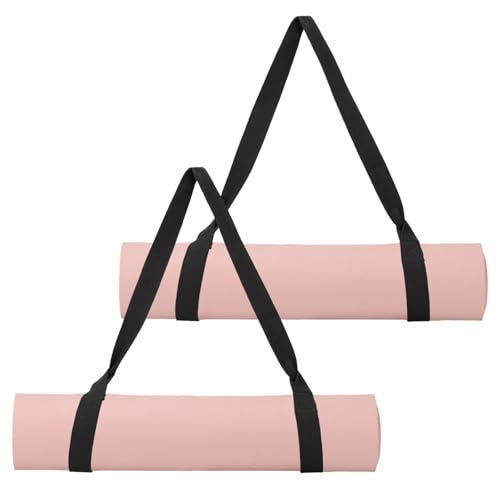 Adjustable Yoga Mat Strap Carrier - Durable Sling Holder - Black