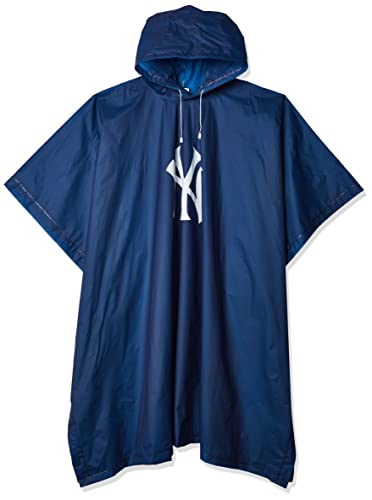 MLB Women's Deluxe Poncho - New York Yankees - 44" x 49" - Blue