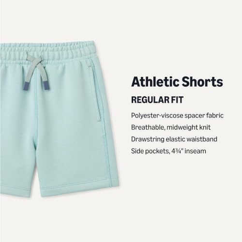 Boys' Active Regular-Fit Sweat Shorts - Medium / Light Blue