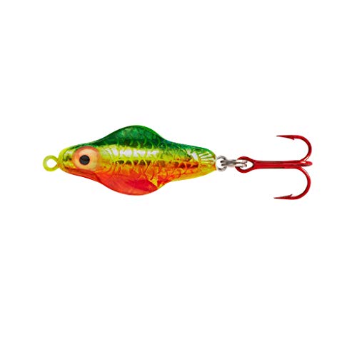 Hybrid Ice Fishing Lure - Lindy Rattl'N Flyer Spoon 1/8 oz Fire Tiger