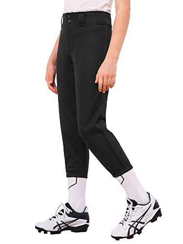 Stelle Girls Softball Pants with Pockets, Large, Black – Fastpitch Youth