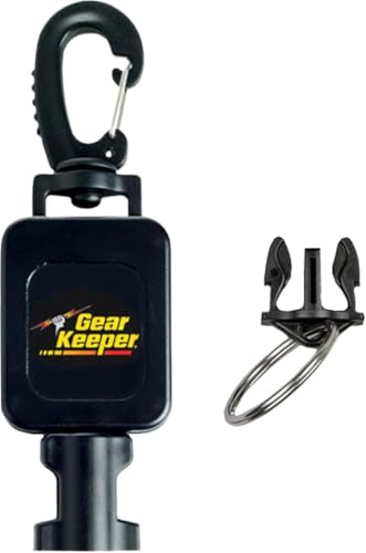 Gear Keeper Scuba Retractable Lanyard for Dive Console & Depth Gauge - Chest Mount Mini, Hd Rotating Snap Clip