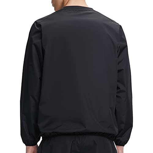 Men's Sauna Suit Jacket - Durable Gym Workout - X-Large Black