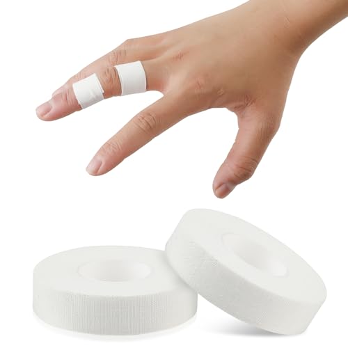 Extra Strong White Finger Tape - 0.6 Inch x 32 Feet Athletic Tape