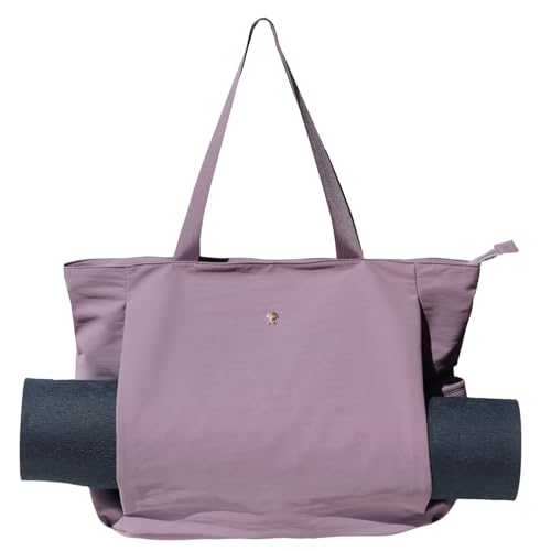 Yoga Mat Bag - Multi-Purpose Tote Carrier - Nylon Lavender Purple