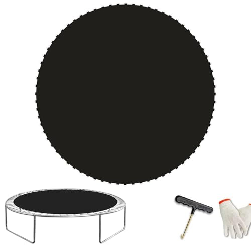 Heavy-Duty Replacement Trampoline Mat - UV-Resistant, 14FT, 150" Diameter, 72 V-Rings