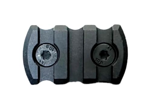 MLOK Picatinny Accessory Rail Section – 3 Slot – Ultralight Aluminum Mount for Lights & Lasers