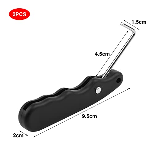 Skate Lace Tightener Tool - 2 Pcs Foldable Stainless Steel