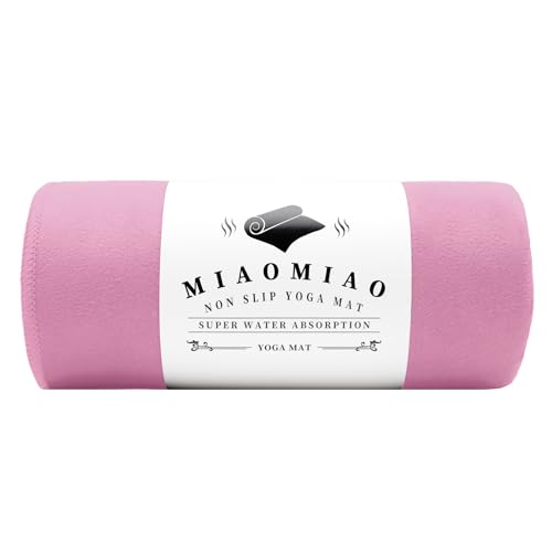 Non-Slip Hot Yoga Towel Set - Super Absorbent Microfiber, Light Pink
