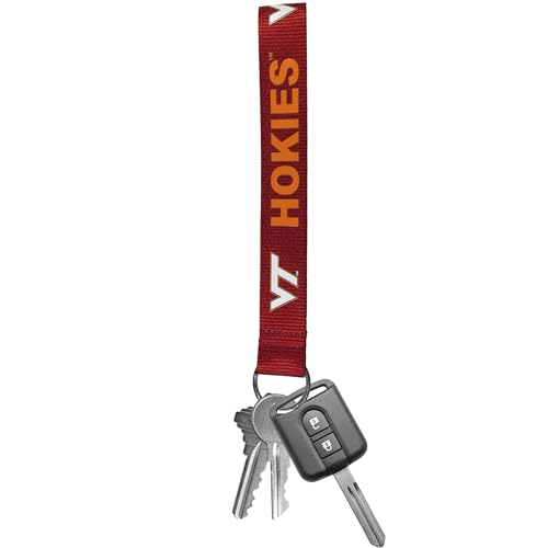 Virginia Tech Hokies Lanyard Key Chain - 8 Inches Red