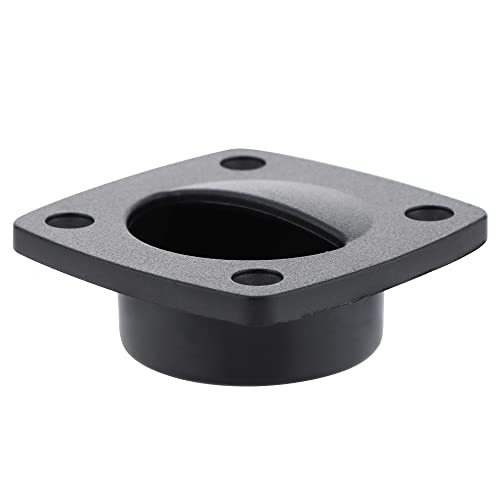 Nylon Square Flush Pull Handle - Marine Grade, Black - 2 Pack