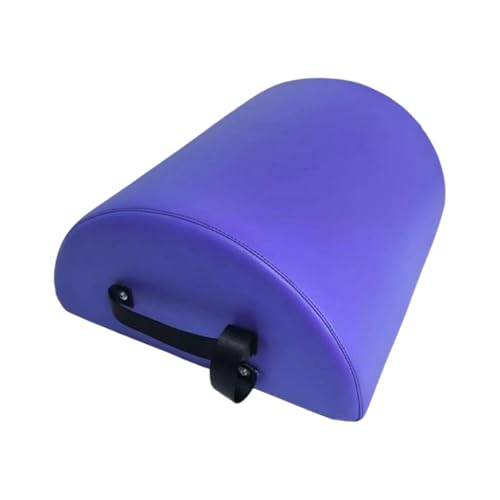 Portable Pilates Barrel with PU Leather Handles - Purple