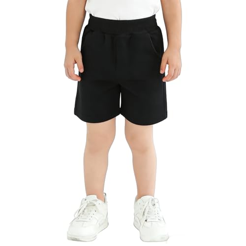 Kids Cotton Summer Shorts for Toddlers - Black, 2-3T