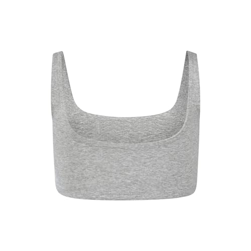 Scoop Neck Crop Tank Top - Ohio State University Heather Grey - Medium